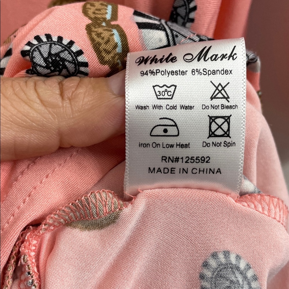 White Mark Coral Patterned Tunic - Picture 9 of 9